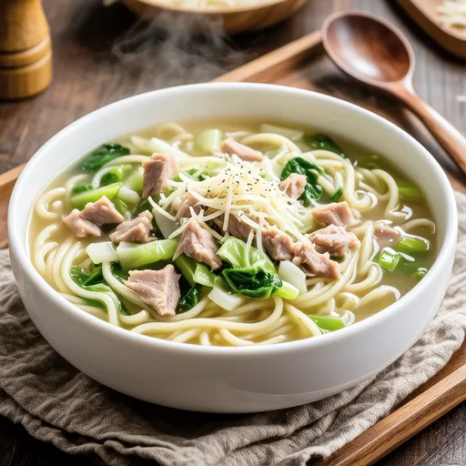 Spring Cabbage and Tuna Soup Pasta