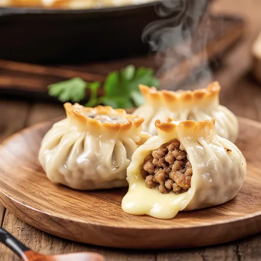 Pork and Cheese Dumplings