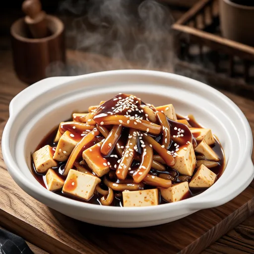 Soybean Sprout and Tofu Steamed Dish