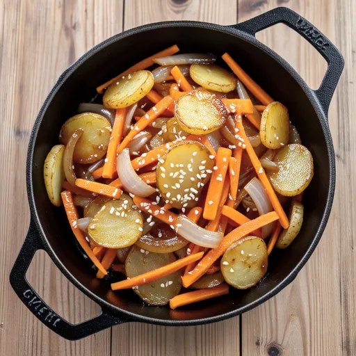 Stir-fried Potato and Carrot