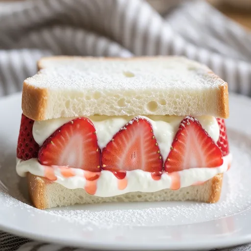 Simple and Delicious Strawberry Sandwich