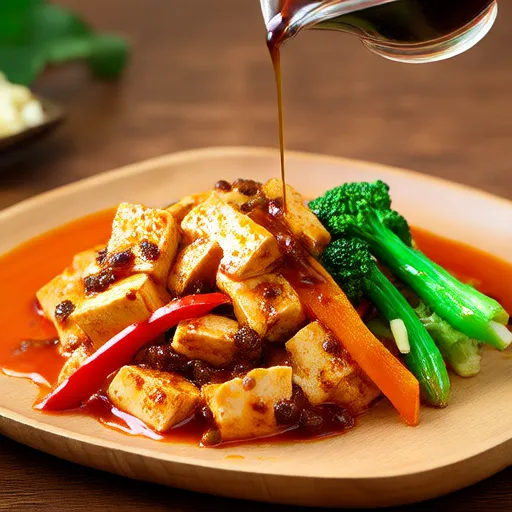 Piatto di tofu e verdure grigliate