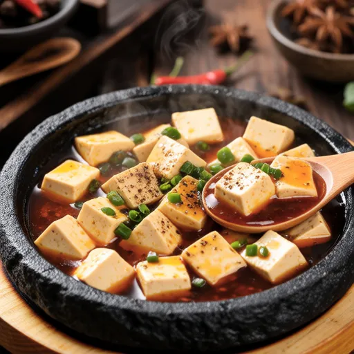 Braised Tofu with Perilla Powder