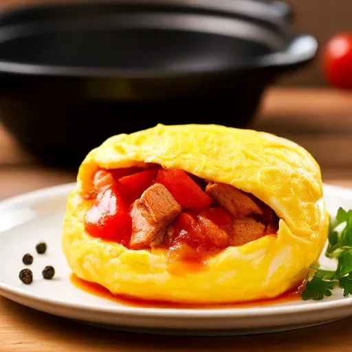 Tomato Pork Omelette
