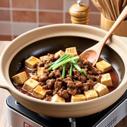 Sweet and Spicy Ground Beef with Tofu