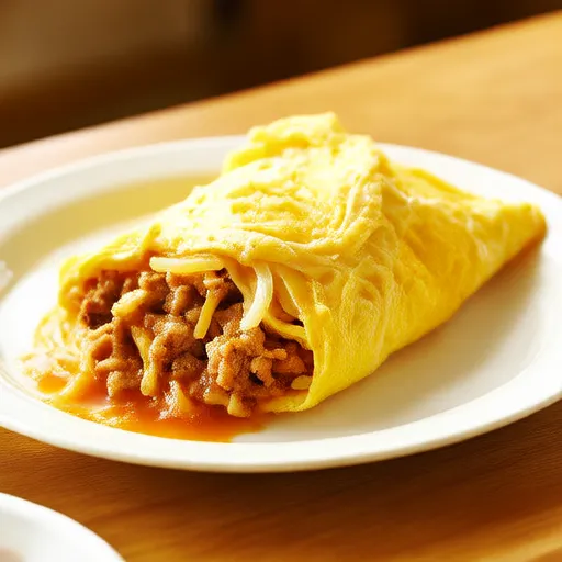 Tortilla de cerdo y cebolla