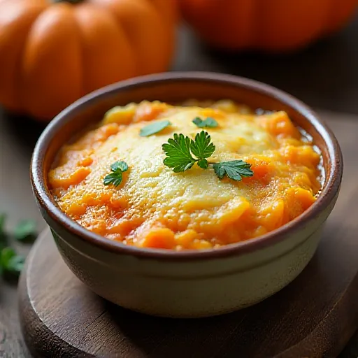 Pumpkin and Sweet Potato Bean Gratin
