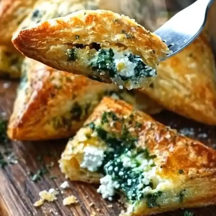 ほうれん草とフェタのパフペストリー
