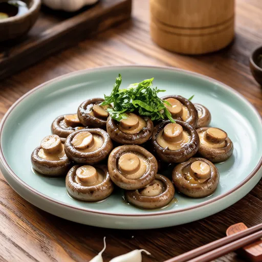 Stir-fried Mushrooms with Perilla Powder