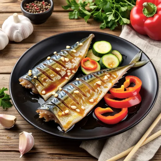 Garlic Sautéed Horse Mackerel