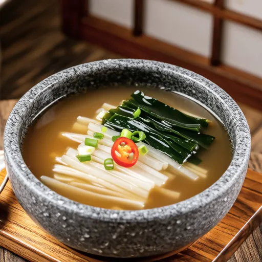 Wakame and Onion Ginger Soup