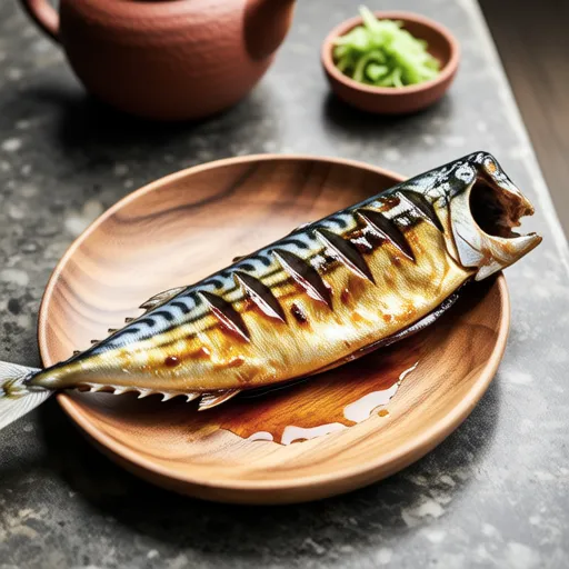 Grilled Marinated Horse Mackerel
