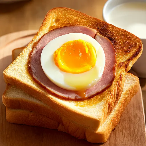 Toast au jambon et fromage