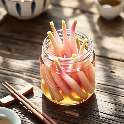 Pickled Young Ginger in Sweet Vinegar