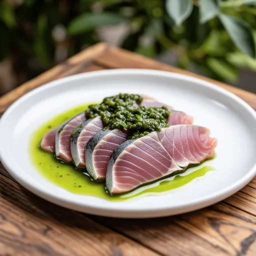 Tuna Carpaccio with Shiso Dressing
