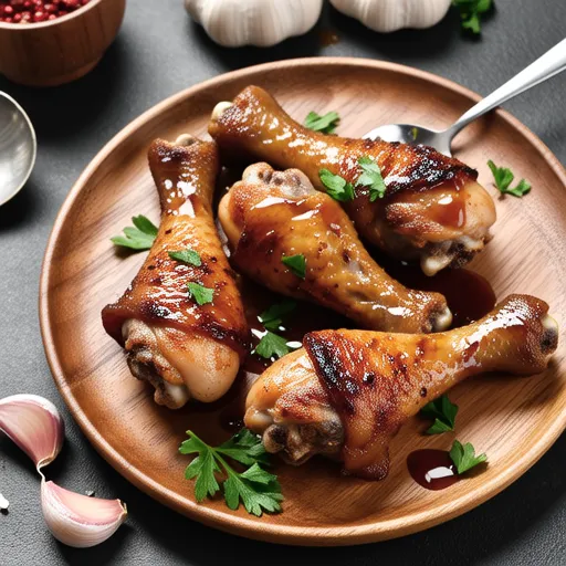 Garlic Sauce Grilled Chicken Drumsticks