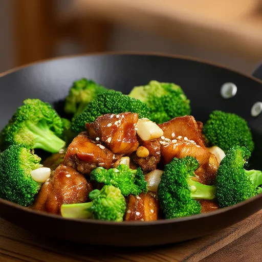 Salteado de Pollo y Brócoli
