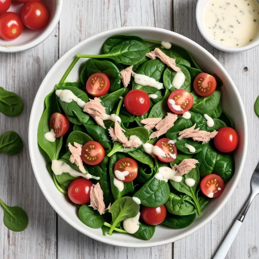 Water Spinach Tuna Salad