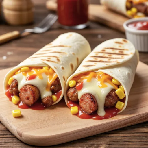Sausage Tortilla Roll / Tortilla Hot Dog