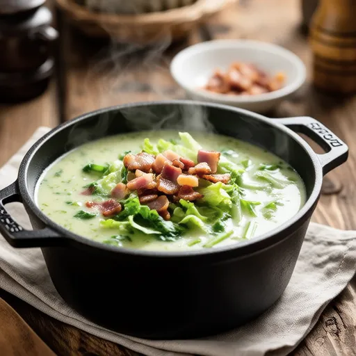 Lettuce and Bacon Milk Soup