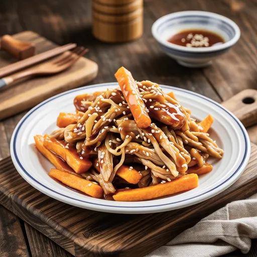 Chicken Tender and Sweet Potato Sesame Miso Salad