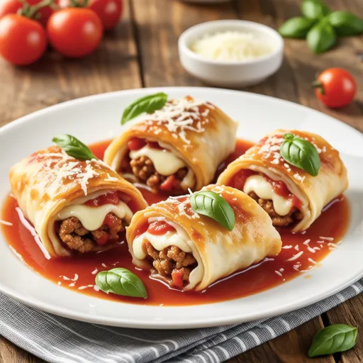 Tomato Pork Cheese Rolls