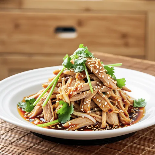 Sasami and Aromatic Vegetable Chinese Salad