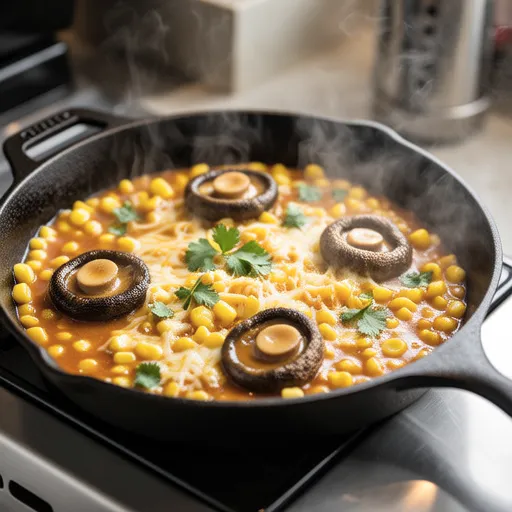 Cheese Curry Sautéed King Oyster Mushrooms