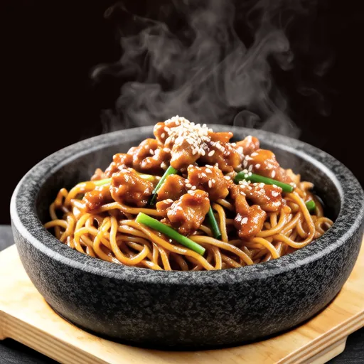 Spicy Miso Stir-fry with Ground Chicken and Konjac