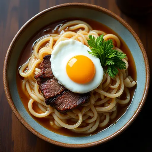 Fluffy Egg Sukiyaki-style Udon