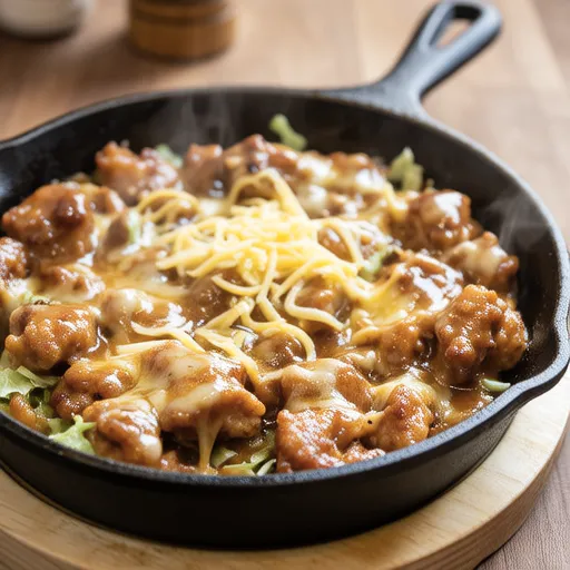 Sweet and Spicy Chicken and Cabbage with Cheese