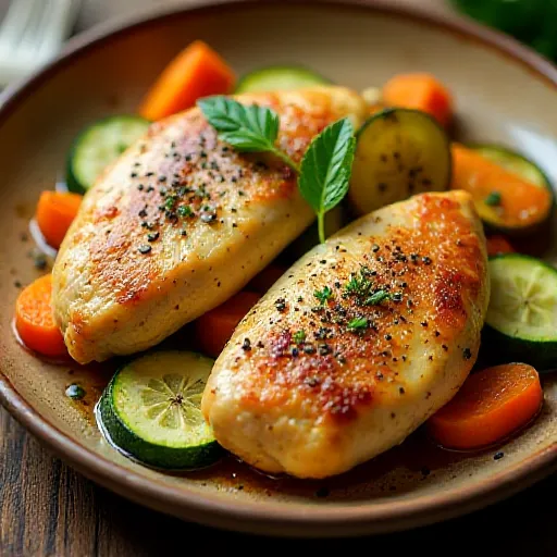 Salteado de pollo y verduras