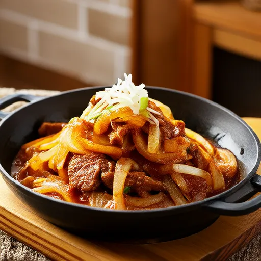 Stir-fried Onions and Pork