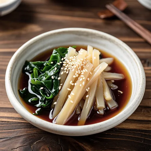 Simmered Bamboo Shoots and Wakame