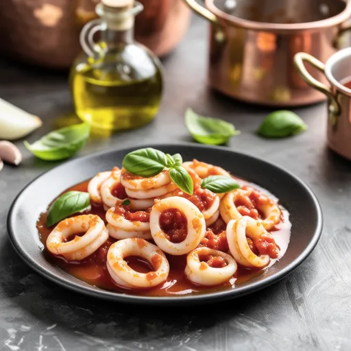 Squid in Tomato Sauce