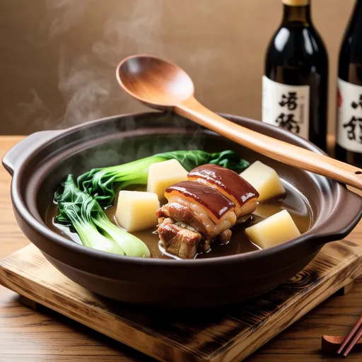 Simmered Pork Wrapped Konjac