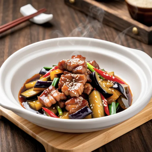 Pork and Eggplant Stir-fry with Ponzu and Gochujang
