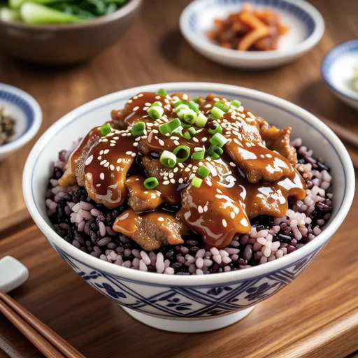Spam Cabbage Stir-fry Rice Bowl