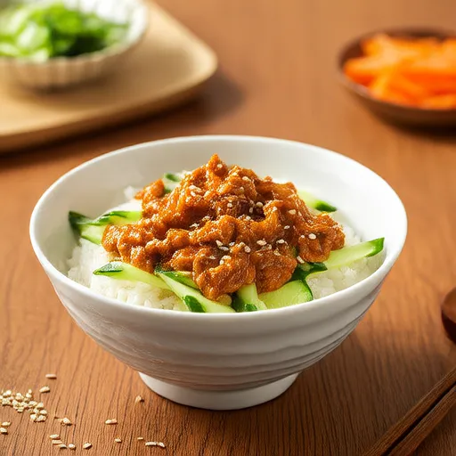 Простой рис с тунцом и овощами