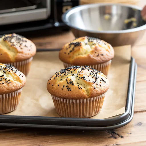 Vegan Black Sesame Muffins