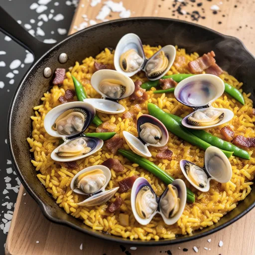 Clam and Broad Bean Paella