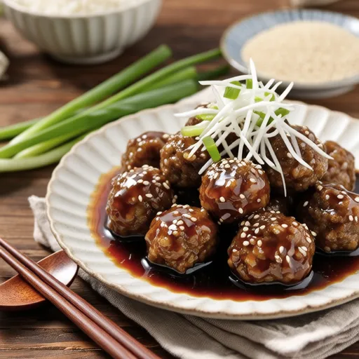 Sweet and Sour Sauce with Bean Sprout Meatballs
