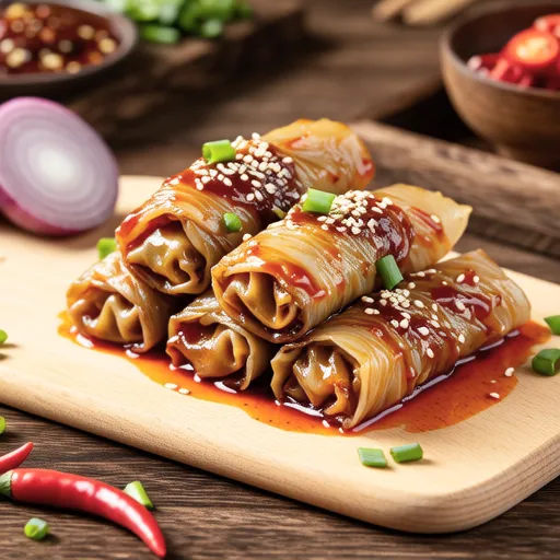 Matured Kimchi Rice Rolls