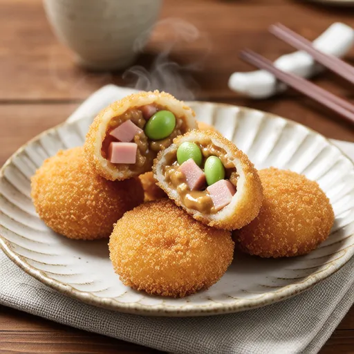 Satoimo and Edamame Croquettes