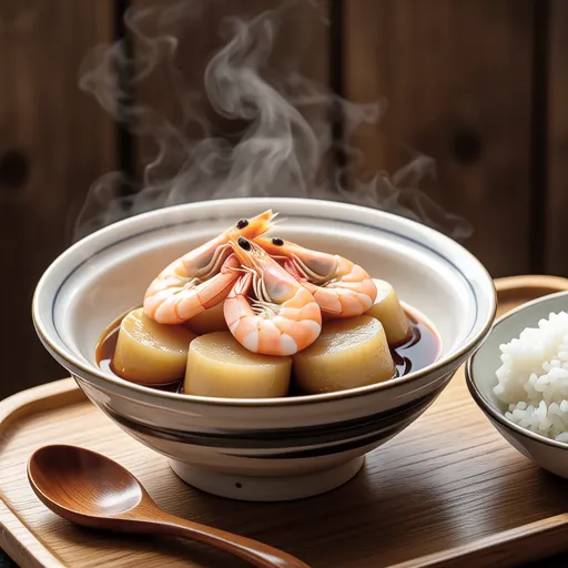 Simmered Daikon with Sakura Shrimp