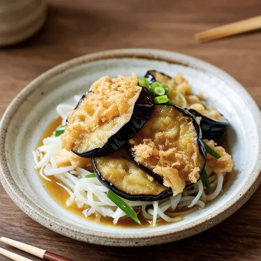 Shishamo and Eggplant Simmered with Grated Daikon
