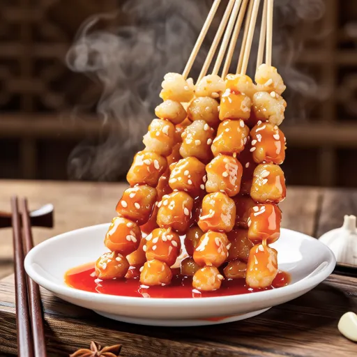 Sweet Rice Cake Skewers
