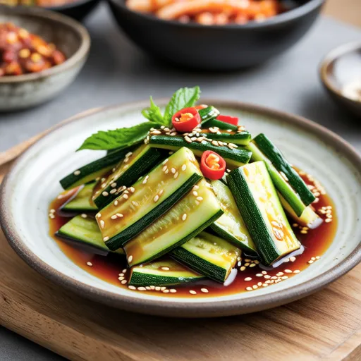 Steamed Korean Zucchini