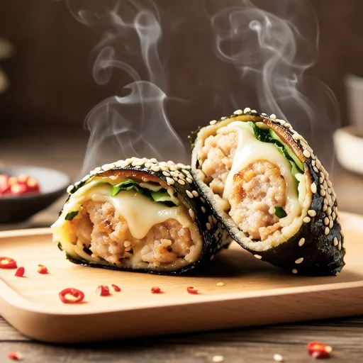 Tsukune Wrapped in Nori