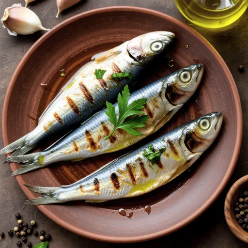 Grilled Garlic Sardines